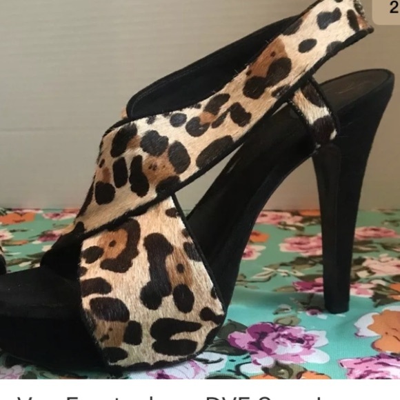 Diane Von Frustenberg DVF calf hair size 10 - Picture 3 of 7